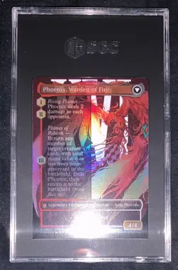 Joshua, Phoenix's Dominant Borderless Foil SGC 9.5 Graded Final Fantasy MTG - Image 2