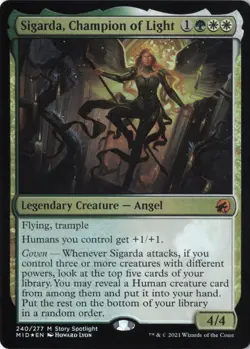 Sigarda, Champion of Light M Innistrad: Midnight Hunt 240 NM Foil - Image 1