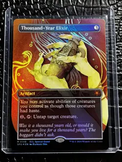 Thousand-Year Elixir (Borderless) Special Guests Pack Fresh! Foil Mythic Mint - Image 1