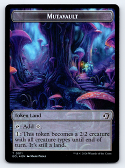 Mutavault | Elk FOIL - Double Sided Token - Lorwyn Eclipsed MTG - Image 1