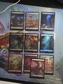 Mtg Full Set Of Foil Full Art Basic Lands Lorwyn Eclipsed - Image 1