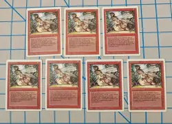 Lot of 7x EARTHBIND - MTG/Magic Revised (3rd Edtn) MP/HP - Image 1