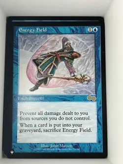 Magic The Gathering Urza's Saga Energy Field #73/350 MTG TCG CCG. M4 - Image 1
