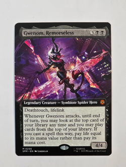 Gwenom, Remorseless - M0256 Reg (Extended Art) Marvel's Spider-Man - MTG - NM - Image 1