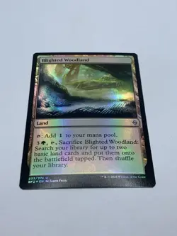 Blighted Woodland - Battle for Zendikar - MTG - Foil UNC - Magic the Gathering - Image 2