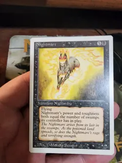 Revised 3rd Edition MTG 1 Nightmare Magic - Image 1