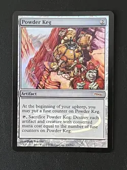 MTG Powder Keg Player Rewards DCI FOIL Promo - English - Image 1