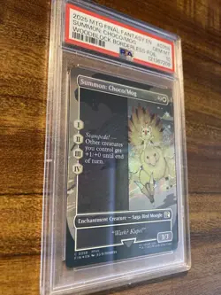 MTG✨SUMMON: CHOCO/MOG WOODBLOCK Borderless FOIL✨FIN FFVII PSA 10 Common LOW POP - Image 3