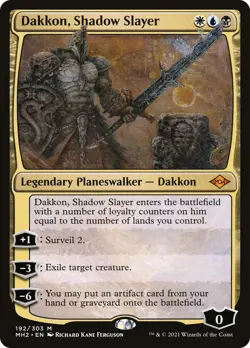 MTG Foil - Dakkon, Shadow Slayer - 192 / MP / English - Image 1