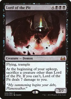 MTG Foil - Lord of the Pit - 30 / MP / English - Image 1