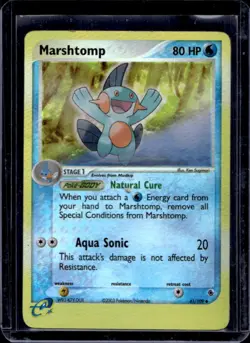 2003 Pokemon EX Ruby & Sapphire Marshtomp Reverse Holo #41/109 - Image 1