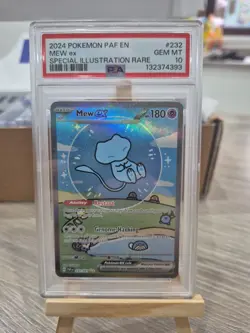 Pokemon 2024 BUBBLE MEW EX SPECIAL ILLUSTRATION RARE #232 PSA GEM 💎 MINT 10 - Image 2