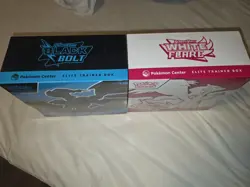 Pokemon Center Black Bolt and White Flare ETB Set Factory Sealed New - Image 2