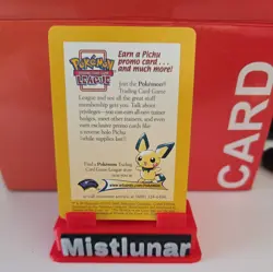 Pokemon TCG - Neo Discovery Pokemon League Ad Promo WoTC Unown Pichu NM - Insert - Image 1
