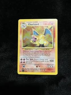 Charizard Base Set Missing Ink Error 1995 Watc Pokemon Card #4 - Image 1