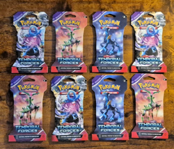 Pokemon Temporal Forces Sleeved Booster Pack LOT of 8 Sealed Packs 171384_1 - Image 1