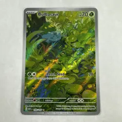 Pokemon Scarlet & Violet 151 Bulbasaur Illustration Rare Holo Pack Fresh Mint - Image 1