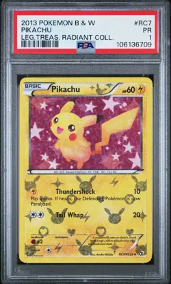 Pikachu #RC7/RC25 PSA 1 Legendary Treasures Pokemon 2013 - Image 1
