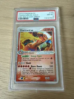 2004 Pokemon Ex Charizard Ex-Holo Fire Red & Leaf Green PSA 8 - Image 1