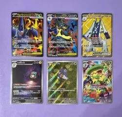 Pokemon TCG English & JP: IR, AR, CHR, FA lot of 33: Scarlet & Violet, Mega Evo - Image 2