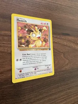 Pokemon Team Rocket Meowth #62/82 Common NM - Image 3