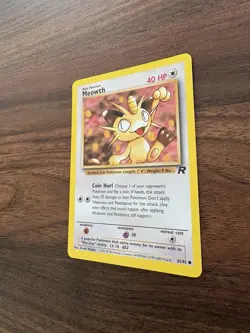 Pokemon Team Rocket Meowth #62/82 Common NM - Image 4