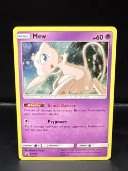 Pokemon TCG Black Star Promo ~ Mew Cosmos Holo SM215 C - Image 1