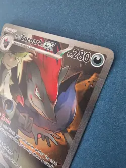 N's Zoroark ex 185/159 Sv09: Journey Together Holo Pokemon DAMAGED - Image 4