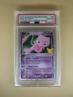 Pokemon 2021 Celebrations Classic Coll Legend Maker Mew EX Holo Card #88 PSA 10 - Image 2