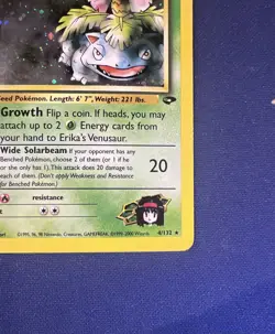 Pokemon TCG Erika's Venusaur Holo Rare Gym Challenge 4/132 Unlimited Vintage - Image 5