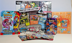NFS Pokemon TCG - Black Bolt White Flare Poster + Mini Tin + Journey Together - Image 1