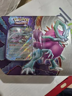 Pokemon Tin 5 Booster Packs And A Walking Wake Promo Card - Image 2