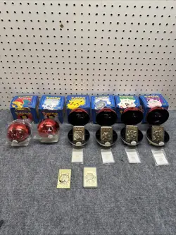 1999 Pokemon Burger King Set 23K Gold Plated Cards Charizard & Mewtwo Sealed +2 - Image 1