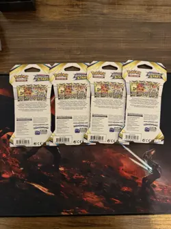 Pokemon TCG Brilliant Stars Sleeved Booster Packs - Lot of 4 - Complete Art Set - Image 2