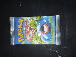 Pokemon TCG Base Set Unlimited Booster Pack Venusaur Art Cover WOTC [Sealed] - Image 1