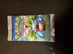 Pokemon TCG Base Set Unlimited Booster Pack Venusaur Art Cover WOTC [Sealed] - Image 2