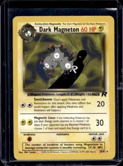 2000 Pokemon Team Rocket Dark Magneton #28/82 - Image 1