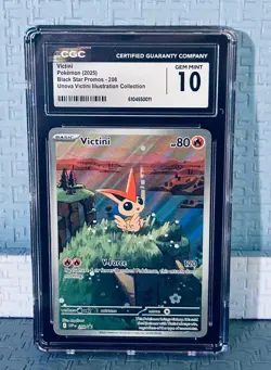 Pokemon Victini #208 Black Star Promo: Black Bolt: CGC Gem Mint 10! 🔥 🔥 - Image 1