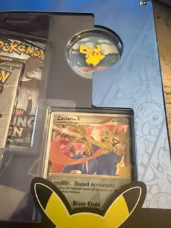 Pokemon TCG Celebrations Zacian Pikachu Deluxe Pin Collection NEW Sealed 820650809422 - Image 3
