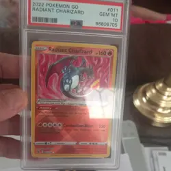 (PSA) 10 radiant charizard Pokemon go #11 78 - Image 1