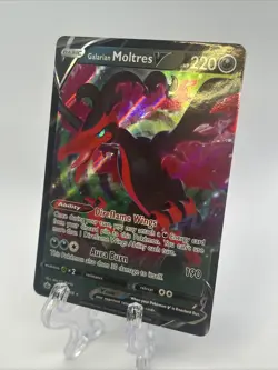 POKEMON SWSH CHILLING REIGN #097 GALARIAN MOLTRES V ULTRA RARE - NM - Image 2