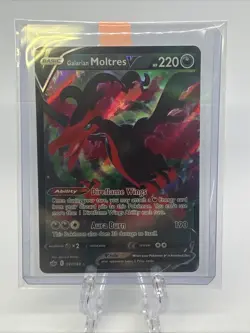 POKEMON SWSH CHILLING REIGN #097 GALARIAN MOLTRES V ULTRA RARE - NM - Image 5