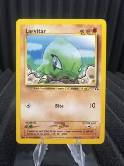Larvitar 57/75 - Neo Discovery Unlimited Edition - WOTC Pokemon LP - Image 1