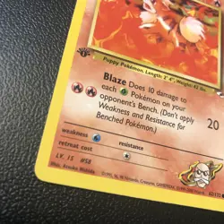 Pokemon TCG Blaine's Growlithe Gym Heroes 62/132 Regular 1st Edition Mint/NM - Image 2