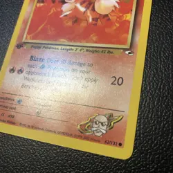 Pokemon TCG Blaine's Growlithe Gym Heroes 62/132 Regular 1st Edition Mint/NM - Image 3