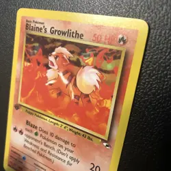 Pokemon TCG Blaine's Growlithe Gym Heroes 62/132 Regular 1st Edition Mint/NM - Image 4