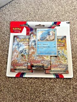 POKEMON - SCARLET & VIOLET BASE SET - Dondozo 3 Pack Blister BRAND NEW - Image 1