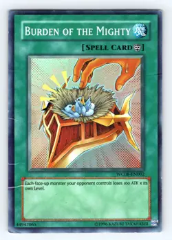 Yugioh Burden of the Mighty WC08-EN002 Super Rare - MP 💎 - Image 1