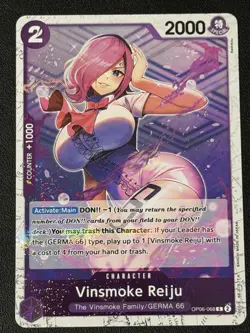 One Piece The Best PRB-01 English Vinsmoke Reiju Jolly Roger Foil #OP06-068 - Image 1