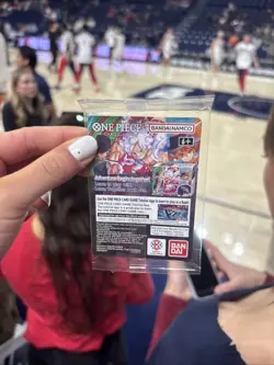 One Piece Monkey.D.Luffy College Basketball US Voyage Promo Card Sealed Rutgers - Image 2